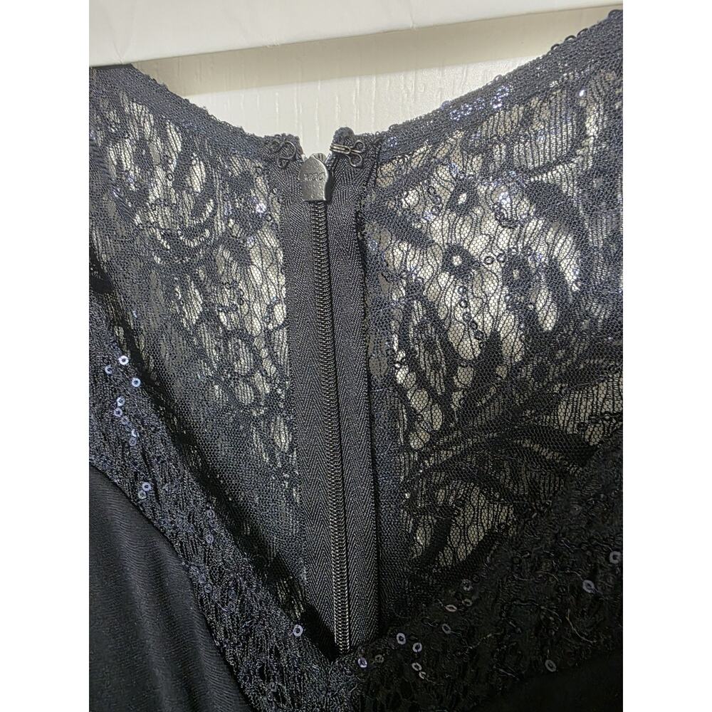 Nightway Collections Formal Navy Sequin Formal Dress 20W - Picture 4 of 11